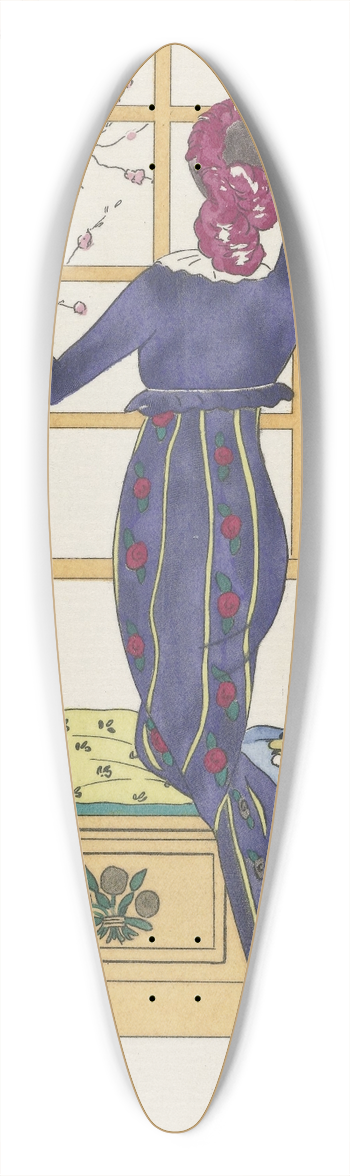 Louis Bureau - Robe de voil 39.3 inch art pintail longboard deck