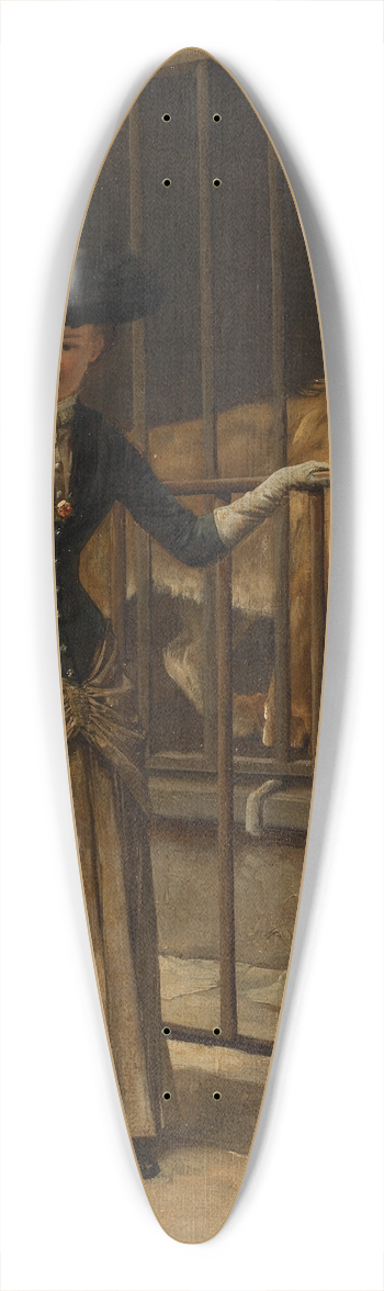 Louis-Charles Bombled - Visit to Artis 39.3 inch art pintail longboard deck