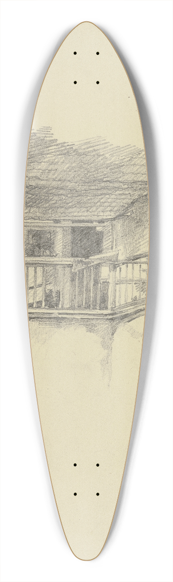 Louis Eysen - Balcony 39.3 inch art pintail longboard deck