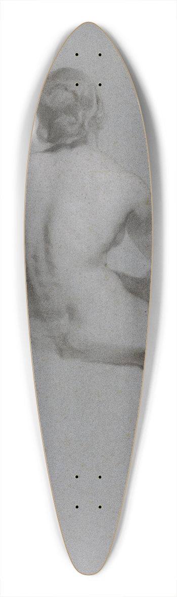 Louis Eysen - Female nude from behind 39.3 inch art pintail longboard deck
