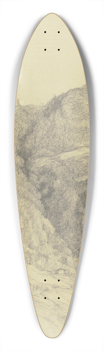 Louis Eysen - Hillside 39.3 inch art pintail longboard deck