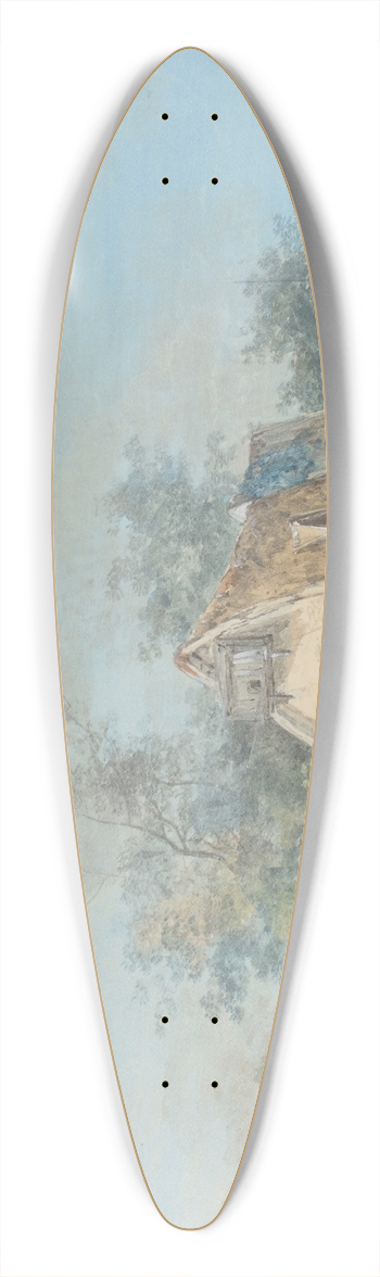 Louis Gabriel Moreau - Landscape 39.3 inch art pintail longboard deck