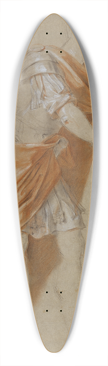 Louis Galloche - Coriolanus Standing 39.3 inch art pintail longboard deck