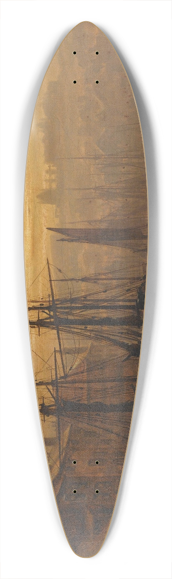 Louis Grimshaw - Whitby 39.3 inch art pintail longboard deck