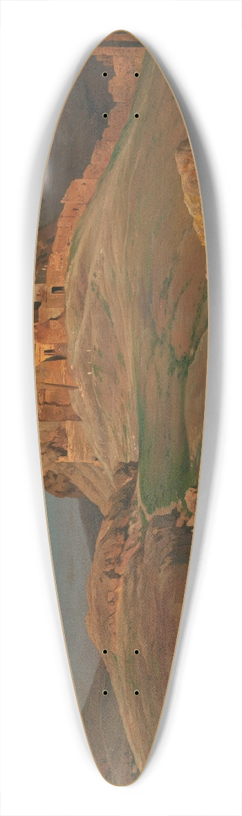 Louis Gurlitt - Die Akropolis im Abendlicht 39.3 inch art pintail longboard deck