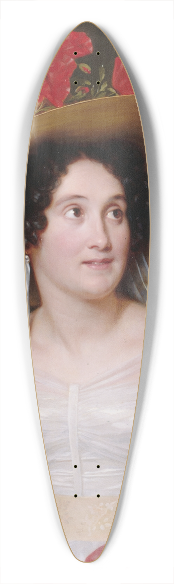 Louis Hersent - Portrait de madame Arachequesne 39.3 inch art pintail longboard deck