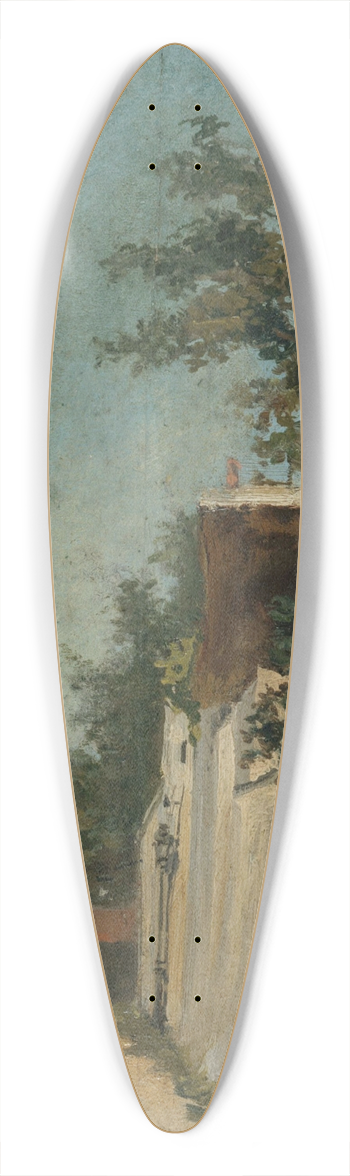 Louis Hista - La rue Saint-Vincent  Montmartre, 18me arrondissement 39.3 inch art pintail longboard deck