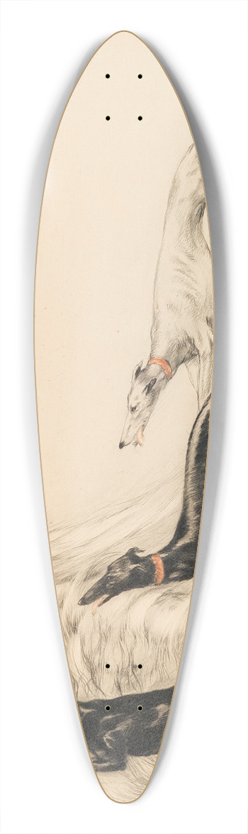 Louis Icart - Coursing II 39.3 inch art pintail longboard deck