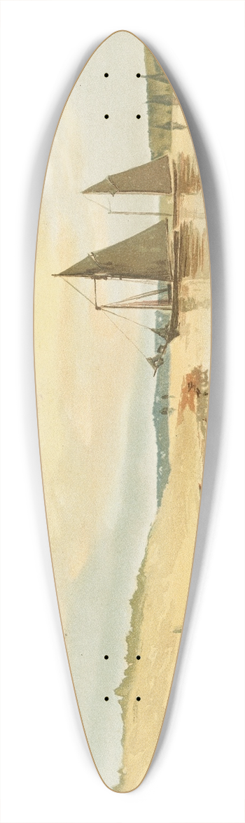 Louis Kinney Harlow - No. 309 39.3 inch art pintail longboard deck