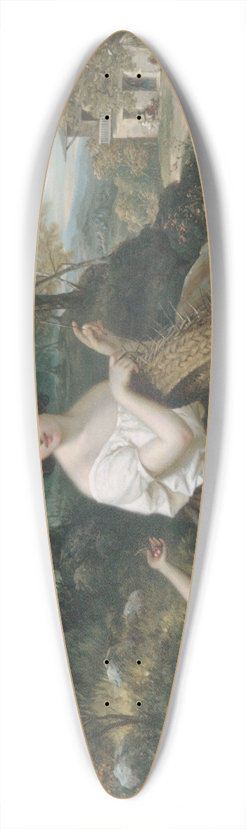 Louis Lang - The Basket Maker 39.3 inch art pintail longboard deck