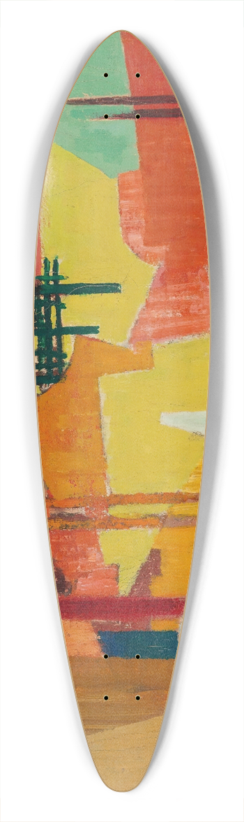 Louis Marcoussis - La Grande Mouche 39.3 inch art pintail longboard deck
