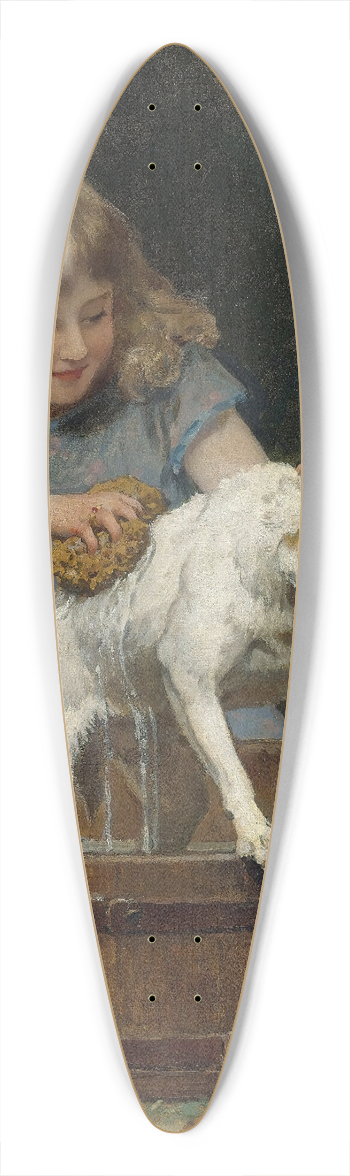 Louis Marie De Schryver - Bath Day 39.3 inch art pintail longboard deck