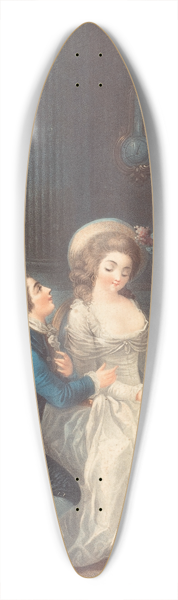 Louis-Marin Bonnet - Lamant Ecout 39.3 inch art pintail longboard deck
