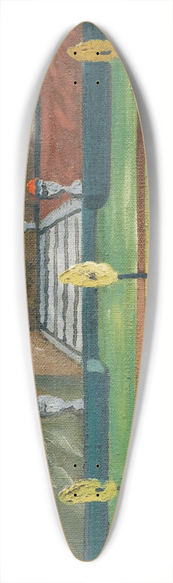 Louis-Mathieu Verdilhan - Le parc de Versailles 39.3 inch art pintail longboard deck