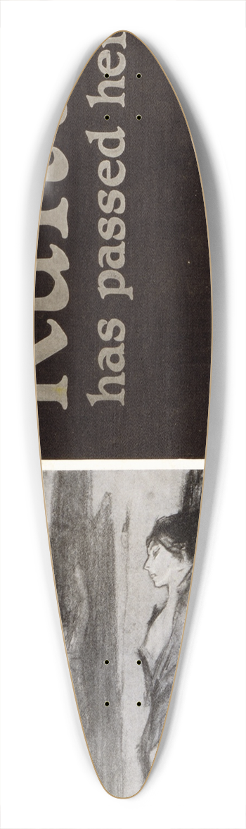 Louis Raemaekers - Kultur has passed here 39.3 inch art pintail longboard deck