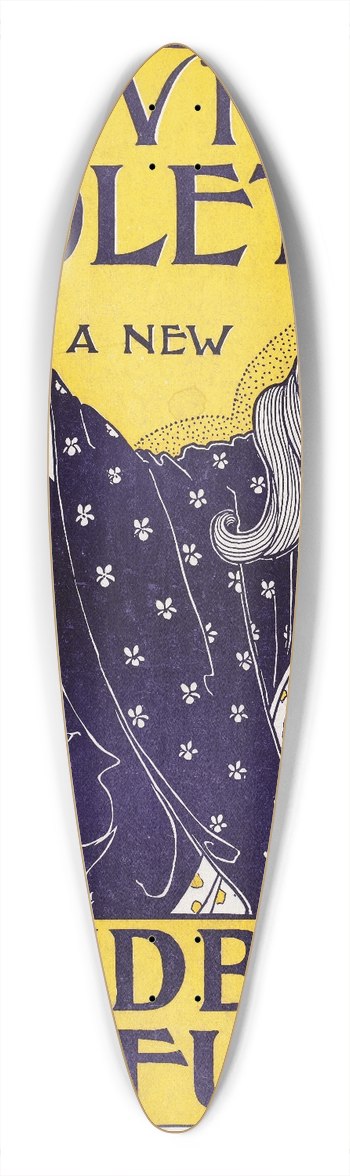 Louis Rhead - A woman holds flowers 39.3 inch art pintail longboard deck