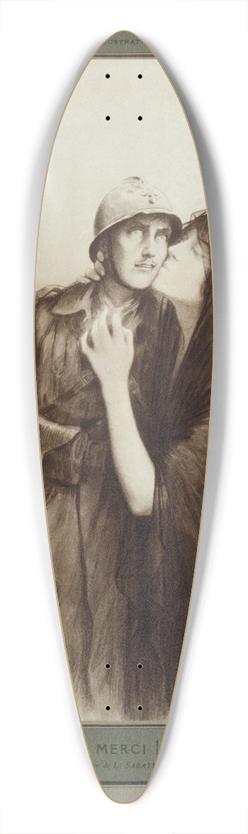 Louis Rmy Sabattier - Merci! 39.3 inch art pintail longboard deck
