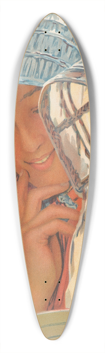 Louis Welden Hawkins - Liseuses 39.3 inch art pintail longboard deck