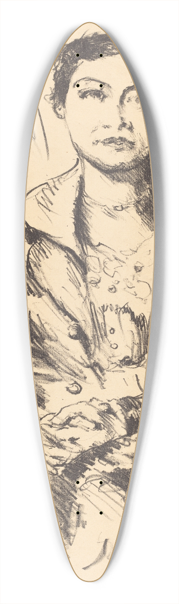 Lovis Corinth - Anneliese Halbe 39.3 inch art pintail longboard deck