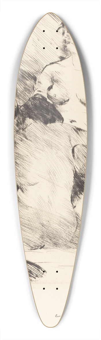 Lovis Corinth - Harem (Der Harem) 39.3 inch art pintail longboard deck