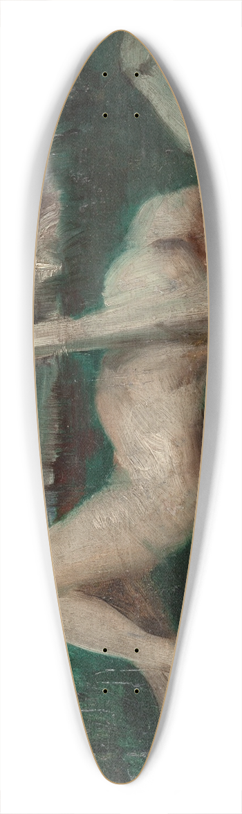 Lovis Corinth - Leda 39.3 inch art pintail longboard deck