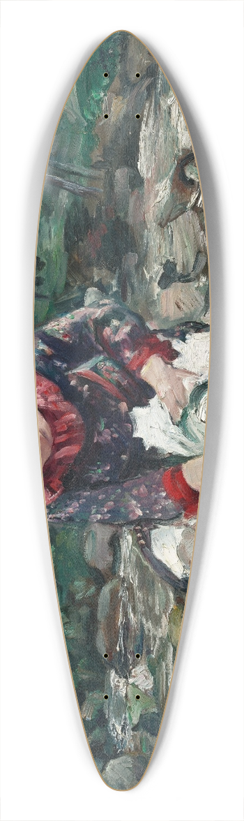 Lovis Corinth - Mdchen im Waldbach 39.3 inch art pintail longboard deck