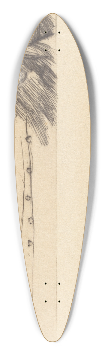 Lovis Corinth - Priest Reading (Lesender Mnch) 39.3 inch art pintail longboard deck