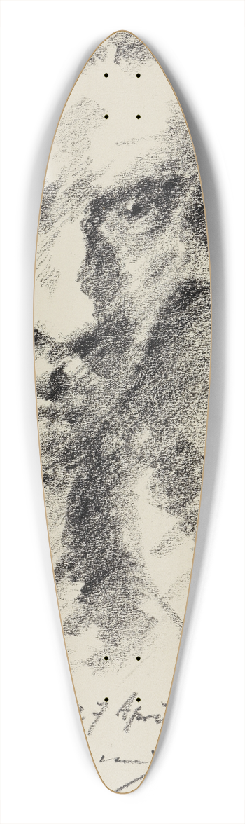 Lovis Corinth - Selbstbildnis 39.3 inch art pintail longboard deck
