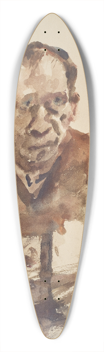 Lovis Corinth - Self-Portrait 39.3 inch art pintail longboard deck