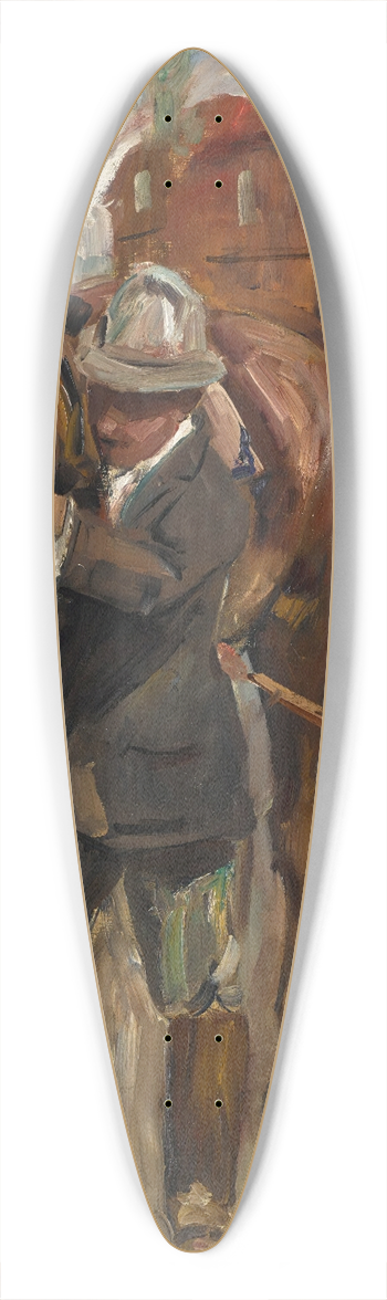 Lovis Corinth - Setting out for a ride 39.3 inch art pintail longboard deck