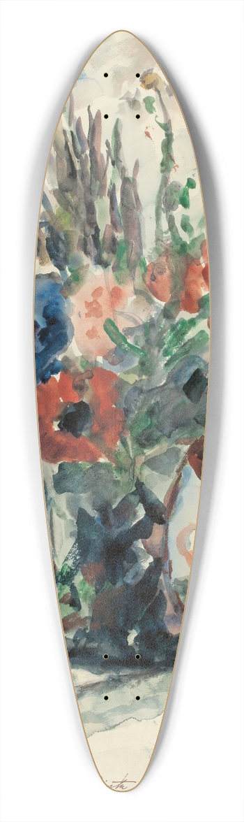 Lovis Corinth - Vase mit Blumen 39.3 inch art pintail longboard deck