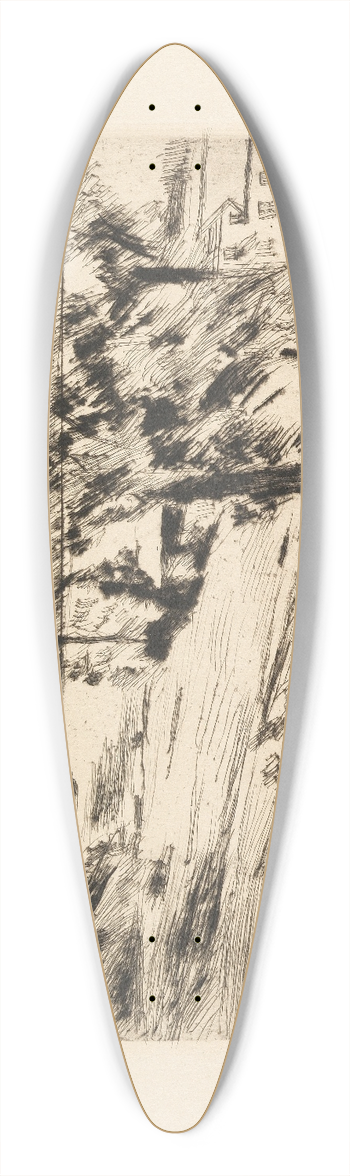 Lovis Corinth - Walchensee 39.3 inch art pintail longboard deck