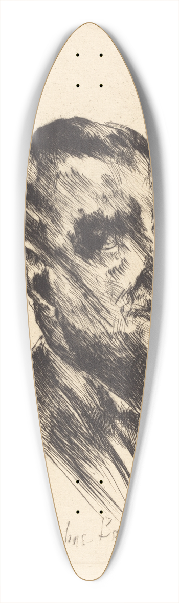 Lovis Corinth - Wilhelm Trbner 39.3 inch art pintail longboard deck