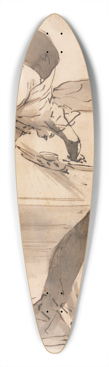 Luca Cambiaso - The Annunciation 39.3 inch art pintail longboard deck
