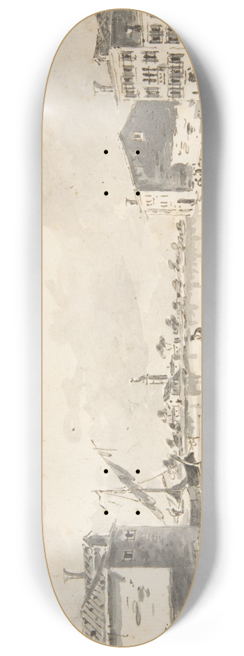 Giacomo Guardi - The Island of Burano 8.25 inch art skate deck