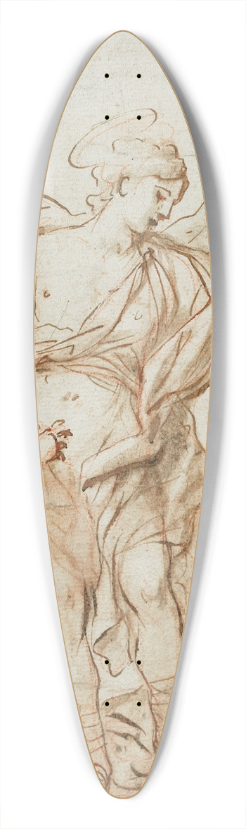 Luca Giordano - Study for a sculpture 39.3 inch art pintail longboard deck