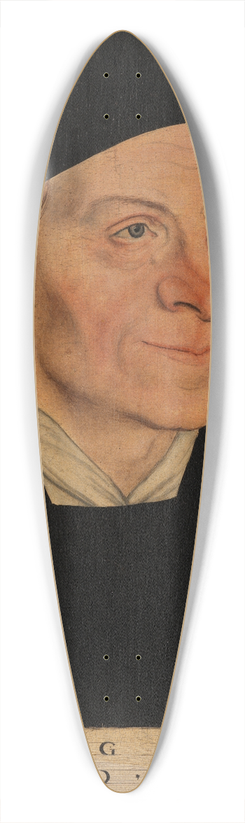 Lucas Cranach - Bildnis des Reformators Georg Spalatin 39.3 inch art pintail longboard deck