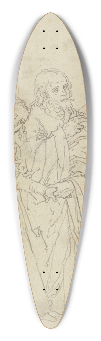 Lucas Cranach the Elder - Christus und die Ehebrecherin 39.3 inch art pintail longboard deck