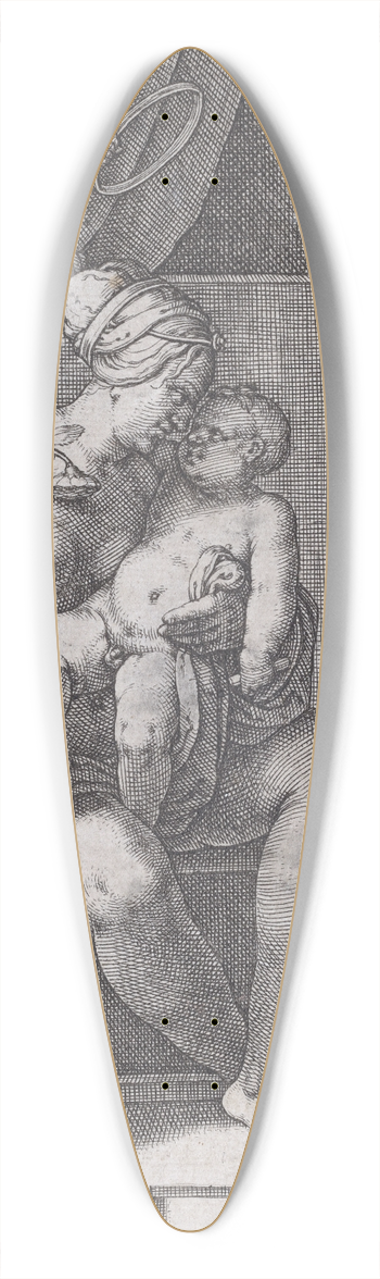 Lucas Van Leyden - Caritas 39.3 inch art pintail longboard deck