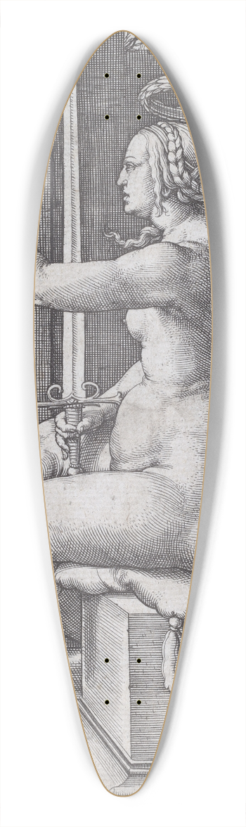 Lucas Van Leyden - Justicia 39.3 inch art pintail longboard deck