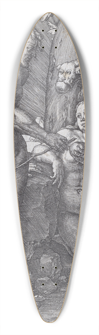 Lucas Van Leyden - The Fall of Man 39.3 inch art pintail longboard deck
