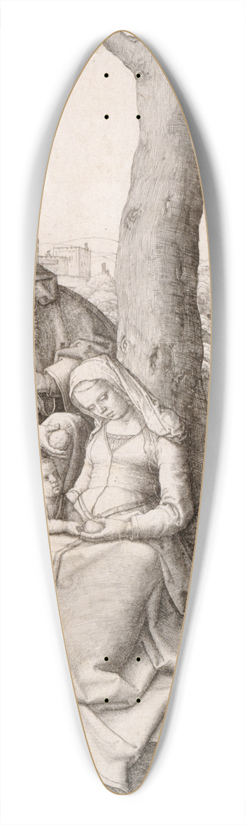 Lucas Van Leyden - The Holy Family 39.3 inch art pintail longboard deck