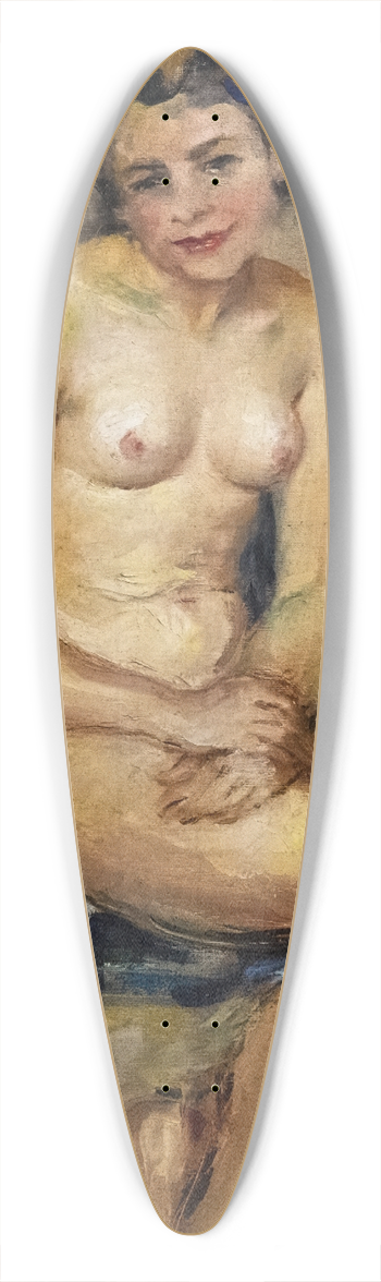 Luce Boyals - Sitting nude 39.3 inch art pintail longboard deck