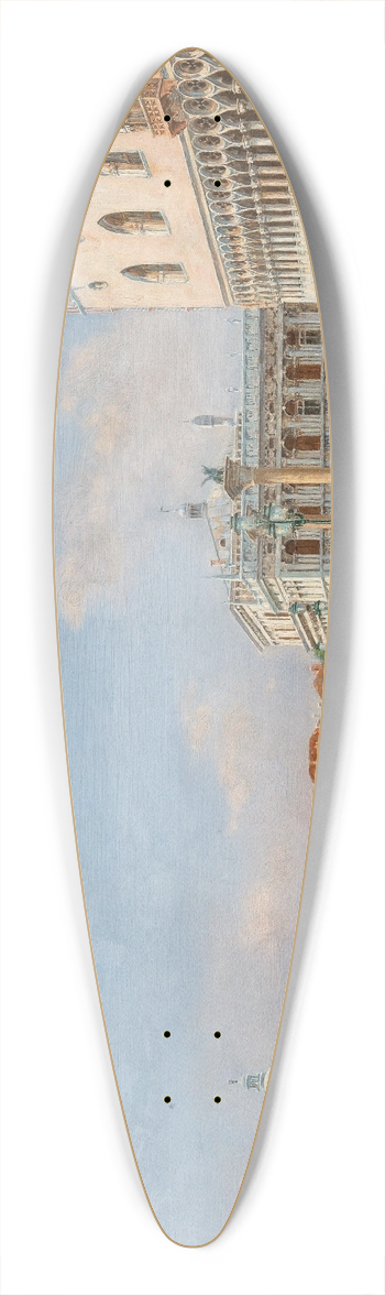 Luciano Contento - Venice, Palazzo Ducale 39.3 inch art pintail longboard deck