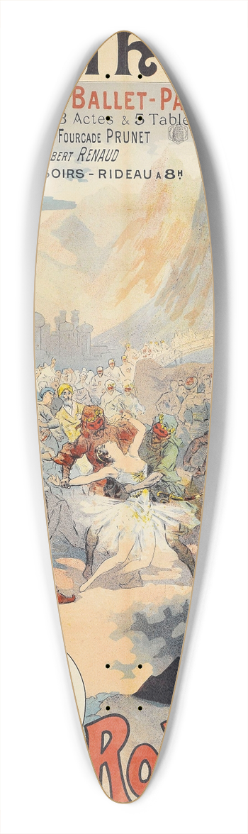 Lucien Lefvre - Roknedn 39.3 inch art pintail longboard deck