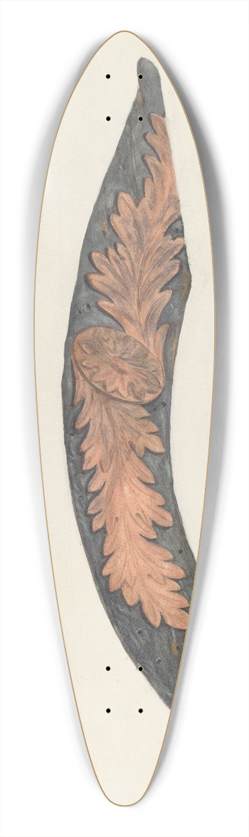Lucille Chabot - Bow Piece of a Ship 39.3 inch art pintail longboard deck
