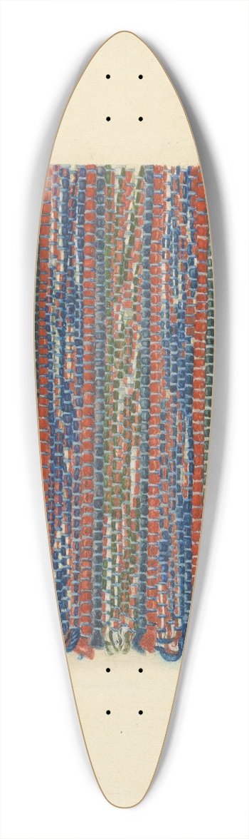 Lucille Chabot - Shaker Rug Strip 39.3 inch art pintail longboard deck