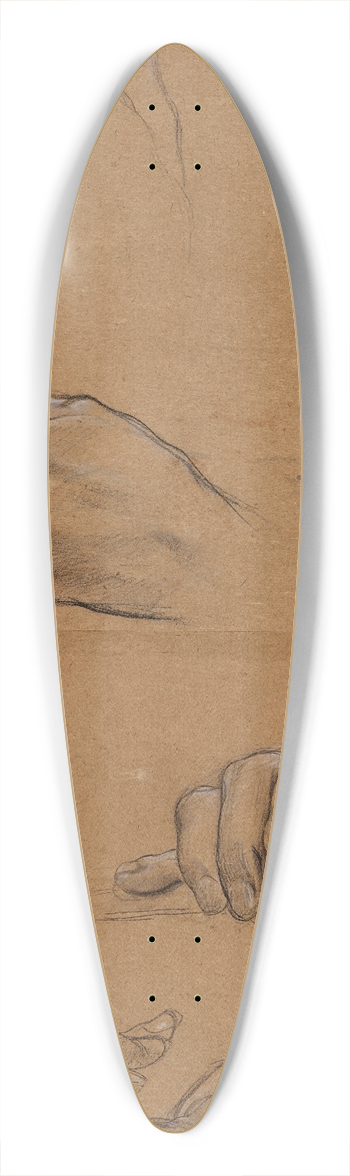 Luc-Olivier Merson - Etude de mains 39.3 inch art pintail longboard deck