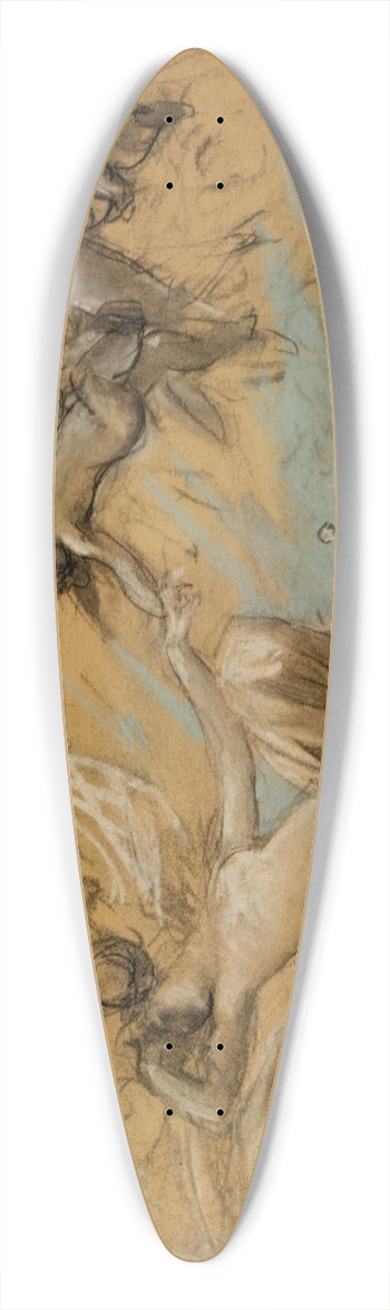 Luc-Olivier Merson - tude de figures volantes 39.3 inch art pintail longboard deck