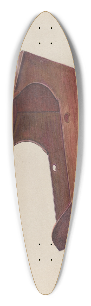 Ludmilla Calderon - Hooded Cradle 39.3 inch art pintail longboard deck